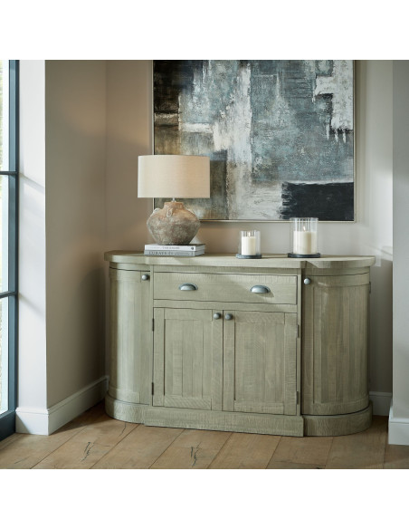 High-quality metal and wood construction of Hill Interiors SKU 23648 Amalfi Grey Hurricane Lantern, detailed view for UK custom