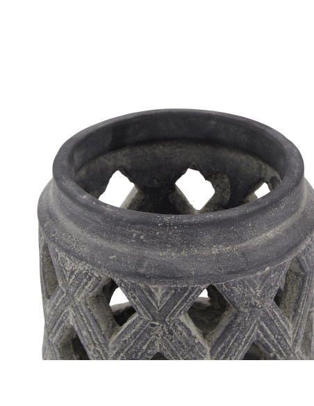 Buy Hill Interiors 23630 Amalfi Grey Lattice Lantern online in UK with fast delivery from FastDaddy UK, your furniture expert.