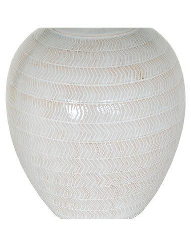 Affordable industrial style furniture Hill Interiors Chevronne Ceramic Table Lamp With Linen Shade 24451 for modern home decor,