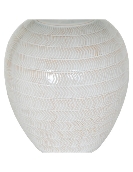 Affordable industrial style furniture Hill Interiors Chevronne Ceramic Table Lamp With Linen Shade 24451 for modern home decor,