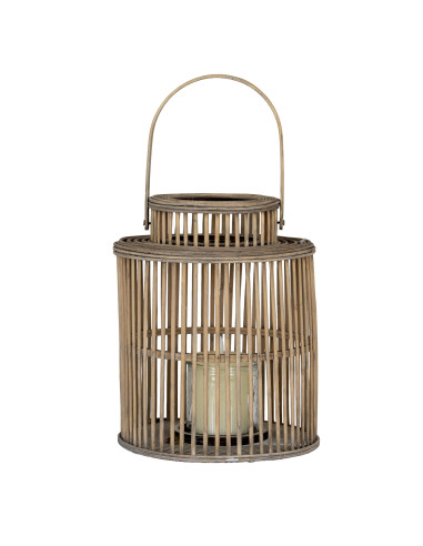 Buy Hill Interiors 24357 Cylinder Wicker Lantern With Glass Holder online in UK with fast delivery from FastDaddy UK, your furn