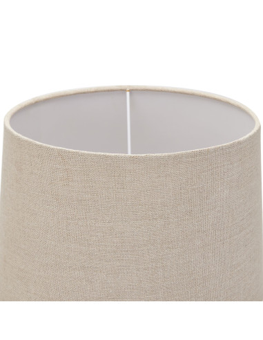 Affordable industrial style furniture Hill Interiors Delaney Natural Wash Candlestick Lamp With Linen Shade 22668 for modern ho