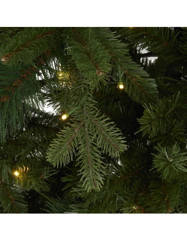 Affordable industrial style furniture Hill Interiors Green Forest Fir Pre-Lit 400L Led Christmas Tree 24137 for modern home dec