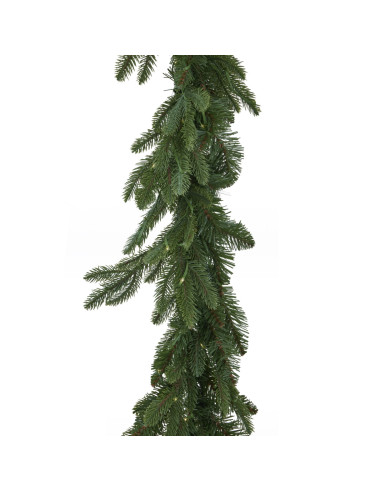 Buy Hill Interiors 24131 Green Pre-Lit Woodland 200 Led Fir Christmas Garland online in UK with fast delivery from FastDaddy UK