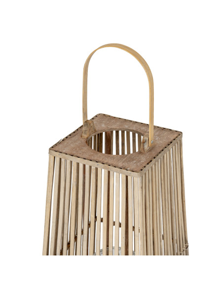 Affordable industrial style furniture Hill Interiors Large Silo Wicker Lantern With Glass Holder 24354 for modern home decor, f