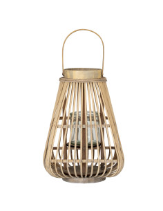 Hill Interiors Medium Peardrop Wicker Lantern With Glass Holder 24359 - Authentic Hill Interiors furniture directly from FastDa