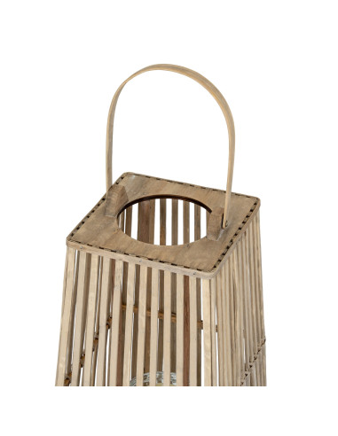 Affordable industrial style furniture Hill Interiors Medium Silo Wicker Lantern With Glass Holder 24355 for modern home decor,