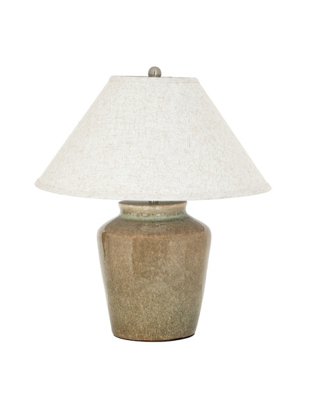 Buy Hill Interiors 24454 Mottura Ceramic Table Lamp With Edged Linen Shade online in UK with fast delivery from FastDaddy UK, y