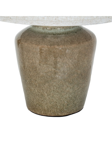 Affordable industrial style furniture Hill Interiors Mottura Ceramic Table Lamp With Edged Linen Shade 24454 for modern home de