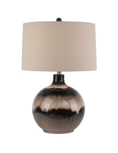 Hill Interiors Sepia Shadows Table Lamp With Linen Shade 24450 - Authentic Hill Interiors furniture directly from FastDaddy UK.