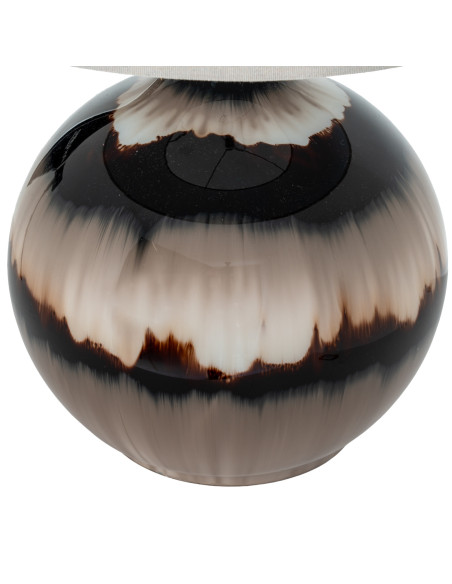 Affordable industrial style furniture Hill Interiors Sepia Shadows Table Lamp With Linen Shade 24450 for modern home decor, fre