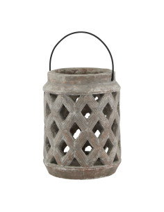 Hill Interiors Siena Brown Large Lattice Lantern 23627 - Authentic Hill Interiors furniture directly from FastDaddy UK. Exclusi