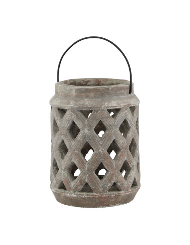 Hill Interiors Siena Brown Large Lattice Lantern 23627 - Authentic Hill Interiors furniture directly from FastDaddy UK. Exclusi