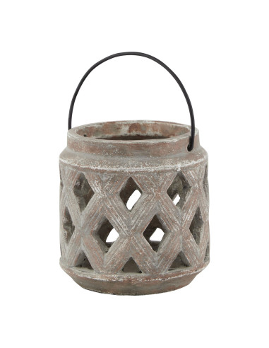 Hill Interiors Siena Brown Lattice Lantern 23628 - Authentic Hill Interiors furniture directly from FastDaddy UK. Exclusive col