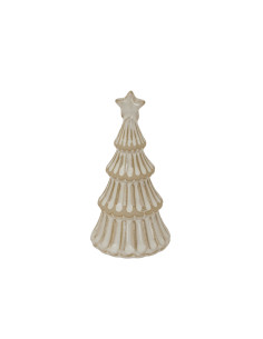 Hill Interiors Alora Ceramic Snowy Layered Tree With Star 24160 - Authentic Hill Interiors furniture directly from FastDaddy UK
