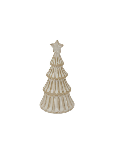Hill Interiors Alora Ceramic Snowy Layered Tree With Star 24160 - Authentic Hill Interiors furniture directly from FastDaddy UK