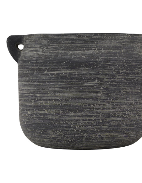 Affordable industrial style furniture Hill Interiors Amalfi Grey Hydria Pot 23639 for modern home decor, free shipping options