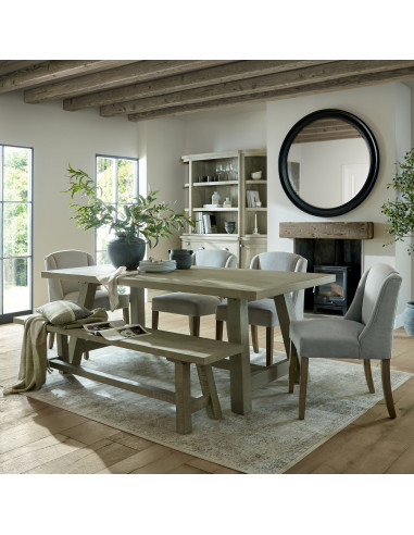 High-quality metal and wood construction of Hill Interiors SKU 23639 Amalfi Grey Hydria Pot, detailed view for UK customers.