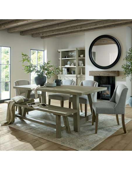 High-quality metal and wood construction of Hill Interiors SKU 23639 Amalfi Grey Hydria Pot, detailed view for UK customers.