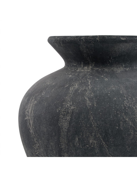 Affordable industrial style furniture Hill Interiors Amalfi Grey Vase 23316 for modern home decor, free shipping options and se