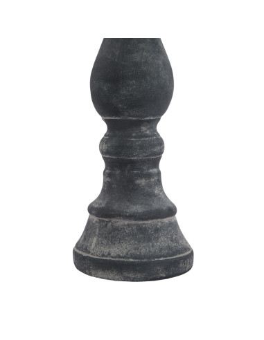 Affordable industrial style furniture Hill Interiors Amalfi Large Grey Column Candle Holder 23323 for modern home decor, free s