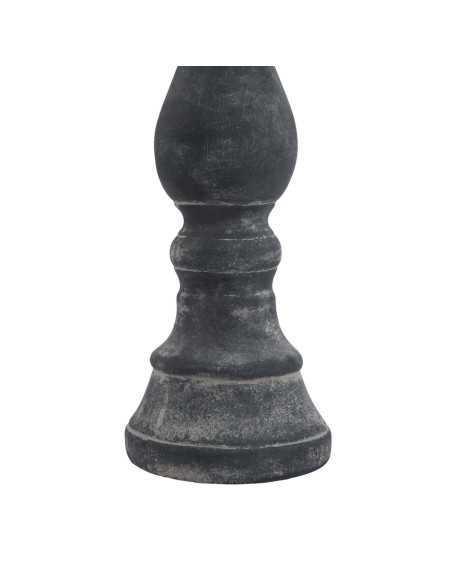 Affordable industrial style furniture Hill Interiors Amalfi Large Grey Column Candle Holder 23323 for modern home decor, free s