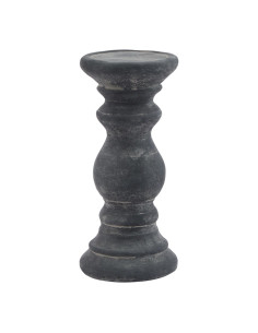 Hill Interiors Amalfi Small Grey  Column Candle Holder 23325 - Authentic Hill Interiors furniture directly from FastDaddy UK. E