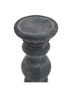 Hill Interiors Amalfi Small Grey  Column Candle Holder 23325 - Authentic Hill Interiors furniture directly from FastDaddy UK. E 2