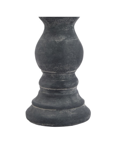 Affordable industrial style furniture Hill Interiors Amalfi Small Grey  Column Candle Holder 23325 for modern home decor, free