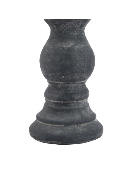 Affordable industrial style furniture Hill Interiors Amalfi Small Grey  Column Candle Holder 23325 for modern home decor, free