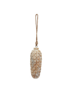 Hill Interiors Antique White Wash Large Pine Cone Bauble 23452 - Authentic Hill Interiors furniture directly from FastDaddy UK.