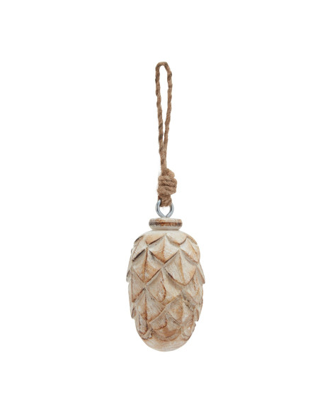 Hill Interiors Antique White Wash Small Pine Cone Bauble 23450 - Authentic Hill Interiors furniture directly from FastDaddy UK.