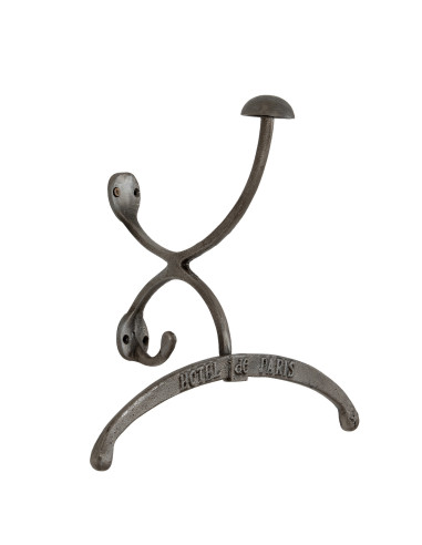 Affordable industrial style furniture Hill Interiors Antiqued Silver Coat Hanger With Hook 24537 for modern home decor, free sh