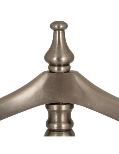 Full dimensions and specifications of Hill Interiors Antiqued Silver Valet Stand 24536: Height 132.00cm, Width 45.00cm, perfect