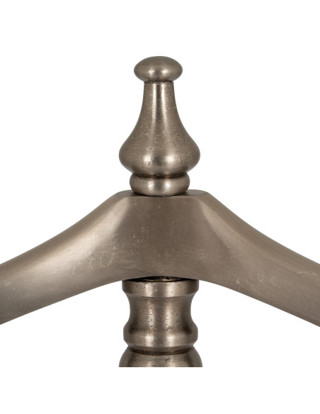 Full dimensions and specifications of Hill Interiors Antiqued Silver Valet Stand 24536: Height 132.00cm, Width 45.00cm, perfect