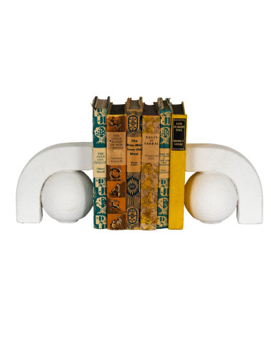 Affordable industrial style furniture Hill Interiors Ashen Book Ends 24605 for modern home decor, free shipping options and sec