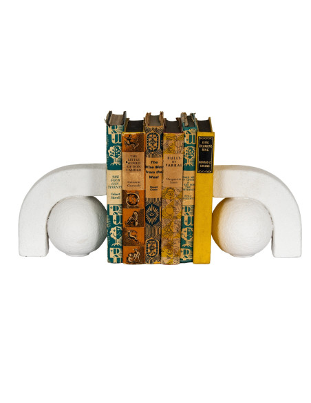 Affordable industrial style furniture Hill Interiors Ashen Book Ends 24605 for modern home decor, free shipping options and sec