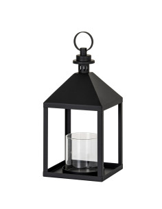 Hill Interiors Astra Medium Lantern With Glass Candle Holder 24401 - Authentic Hill Interiors furniture directly from FastDaddy