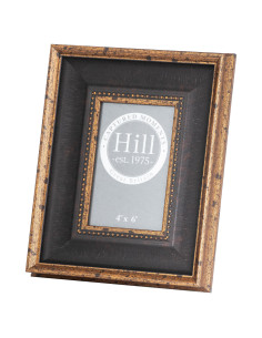 Hill Interiors Black  Antique Gold Beaded 4X6 Photo Frame 21562 - Authentic Hill Interiors furniture directly from FastDaddy UK