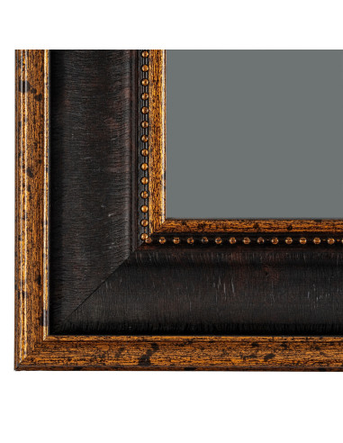 Full dimensions and specifications of Hill Interiors Black  Antique Gold Beaded 4X6 Photo Frame 21562: Height 26.44cm, Width 21