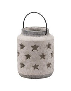 Hill Interiors Bloomville Large Stone Star Lantern 20728 - Authentic Hill Interiors furniture directly from FastDaddy UK. Exclu