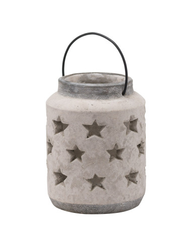 Hill Interiors Bloomville Large Stone Star Lantern 20728 - Authentic Hill Interiors furniture directly from FastDaddy UK. Exclu