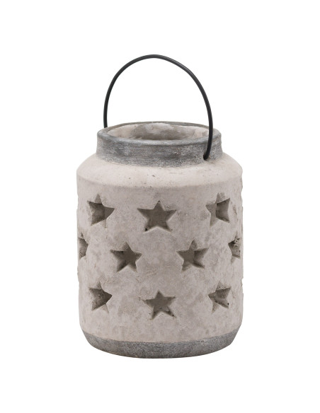 Hill Interiors Bloomville Large Stone Star Lantern 20728 - Authentic Hill Interiors furniture directly from FastDaddy UK. Exclu