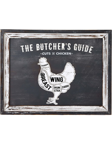 Hill Interiors Butchers Cuts Chicken Wall Plaque 21639 - Authentic Hill Interiors furniture directly from FastDaddy UK. Exclusi
