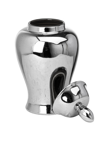 Buy Hill Interiors 21514 Chrome Large Ginger Jar online in UK with fast delivery from FastDaddy UK, your furniture expert.