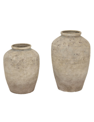 High-quality metal and wood construction of Hill Interiors SKU 23968 Deruta Medium Mottled Vase, detailed view for UK customers