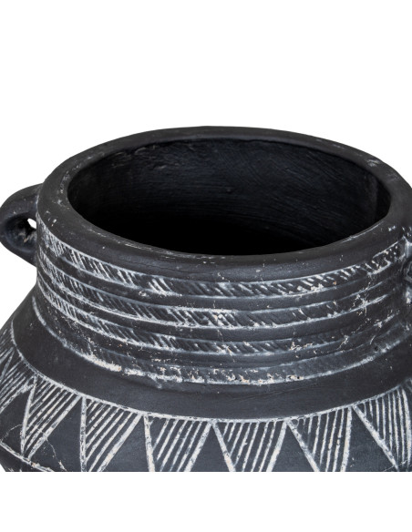 Affordable industrial style furniture Hill Interiors Etched Collection Pot With Handle 24629 for modern home decor, free shippi