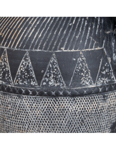 High-quality metal and wood construction of Hill Interiors SKU 24630 Etched Collection Tall Jug, detailed view for UK customers