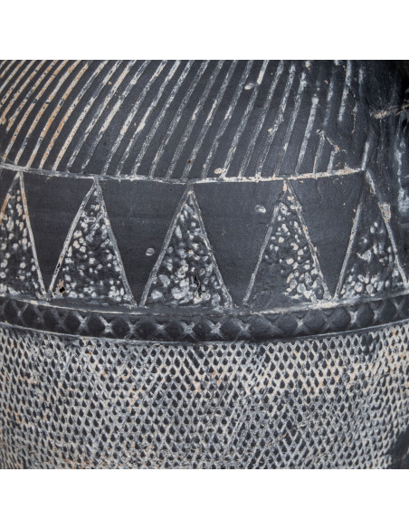 High-quality metal and wood construction of Hill Interiors SKU 24630 Etched Collection Tall Jug, detailed view for UK customers