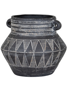 Hill Interiors Etched Collection Tall Pot With Handle 24628 - Authentic Hill Interiors furniture directly from FastDaddy UK. Ex